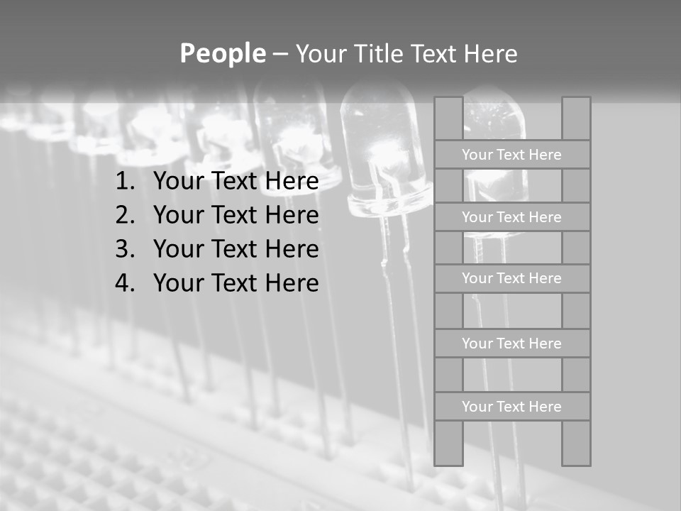 White Switch Remote PowerPoint Template