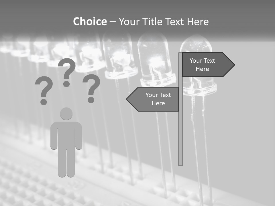 White Switch Remote PowerPoint Template