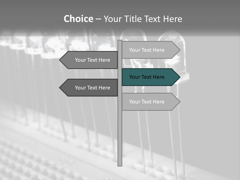 White Switch Remote PowerPoint Template