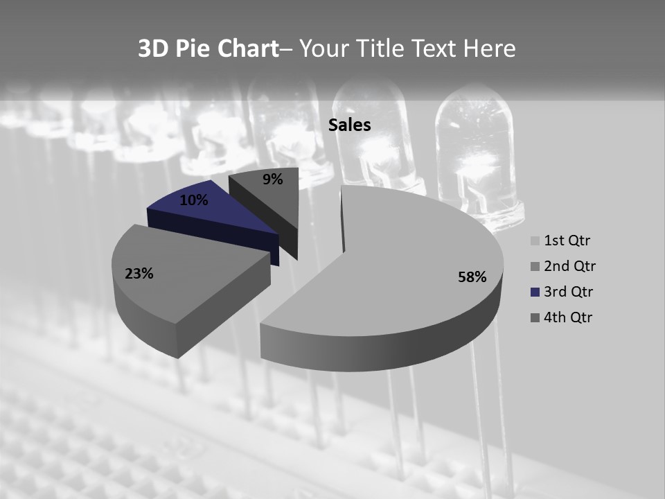 White Switch Remote PowerPoint Template