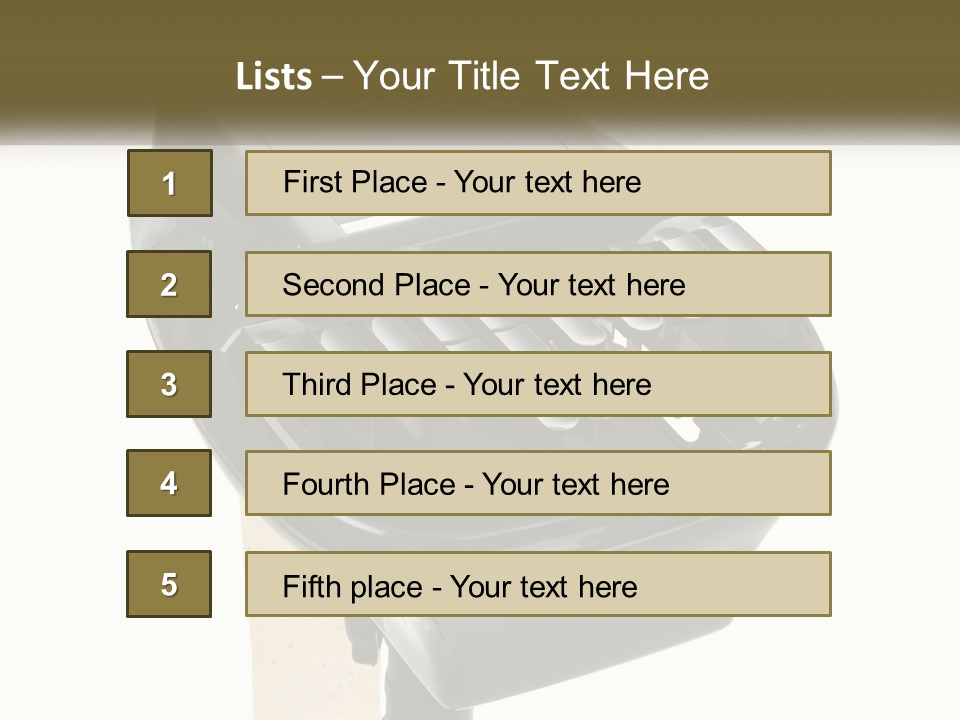 White Switch Cooling PowerPoint Template