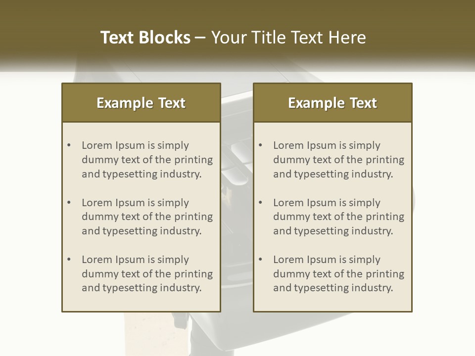 White Switch Cooling PowerPoint Template