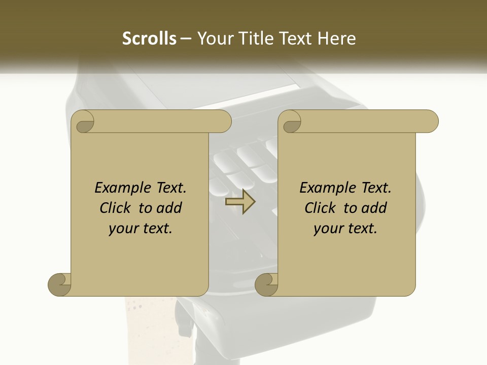 White Switch Cooling PowerPoint Template