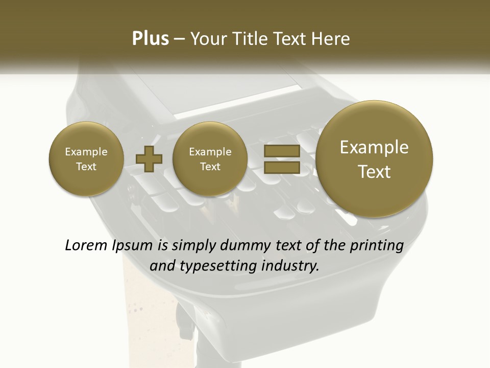 White Switch Cooling PowerPoint Template