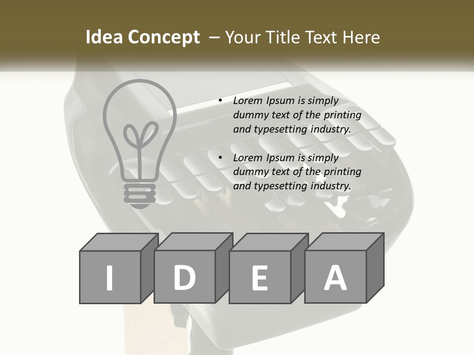 White Switch Cooling PowerPoint Template