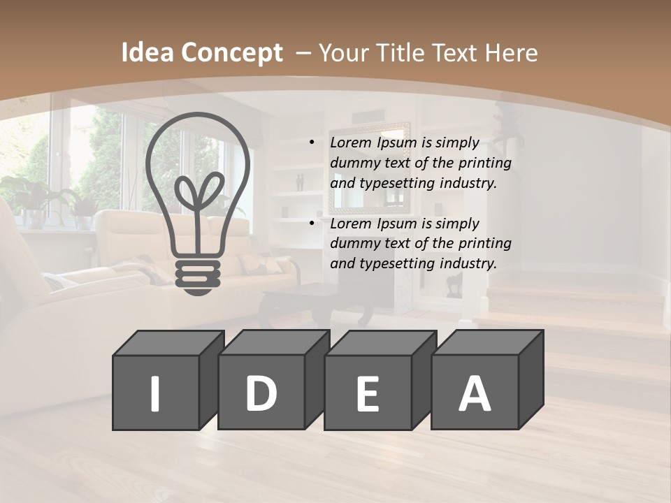 White Switch Electric PowerPoint Template
