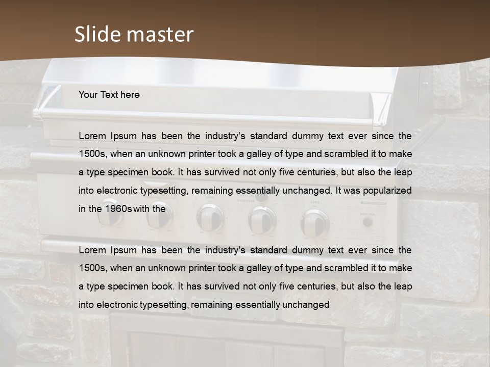 Equipment Climate Part PowerPoint Template