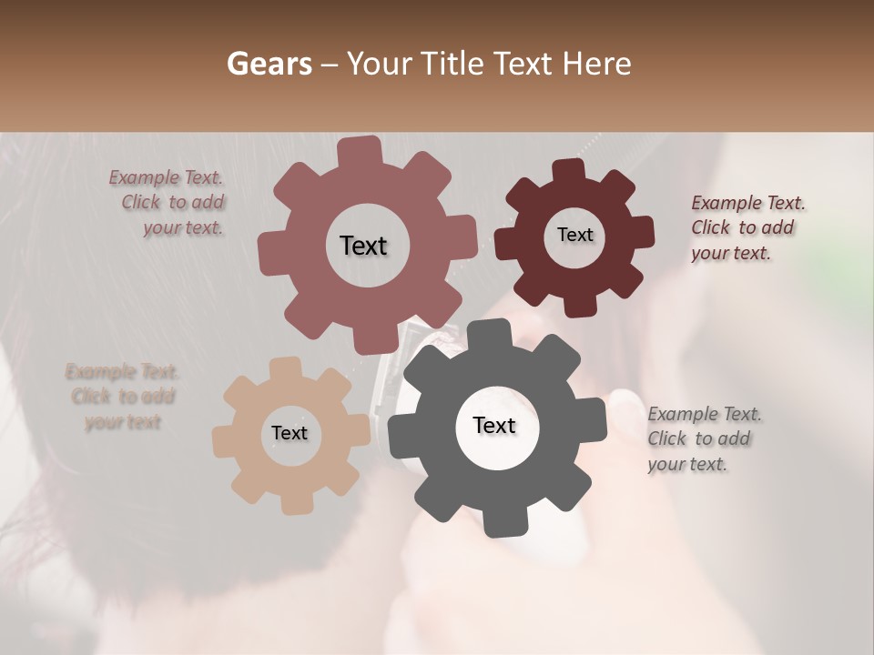 Technology Conditioner White PowerPoint Template
