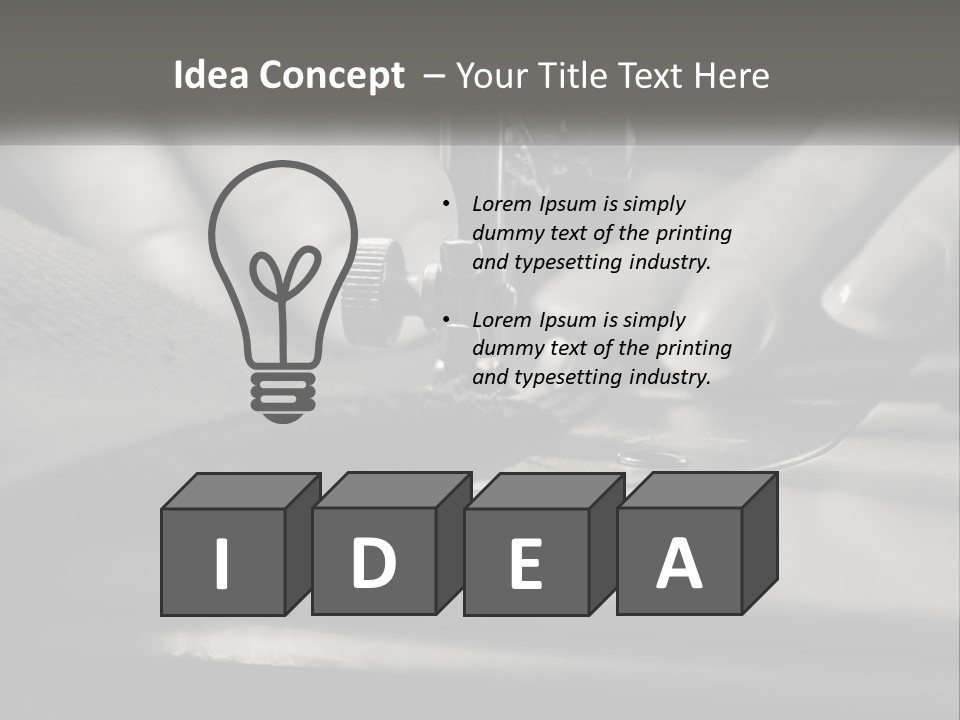 Electric Part Home PowerPoint Template