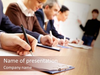 White Climate Energy PowerPoint Template