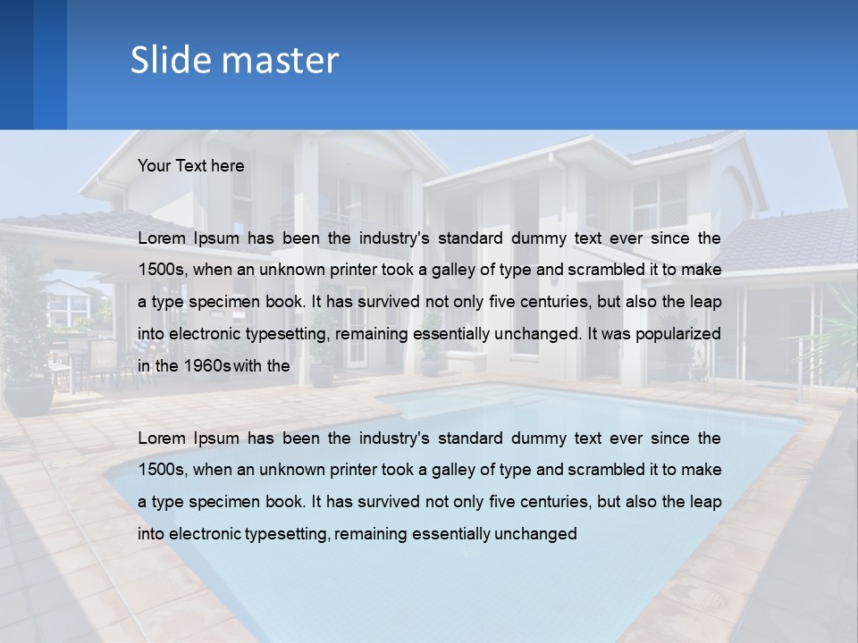 Technology House Cooling PowerPoint Template
