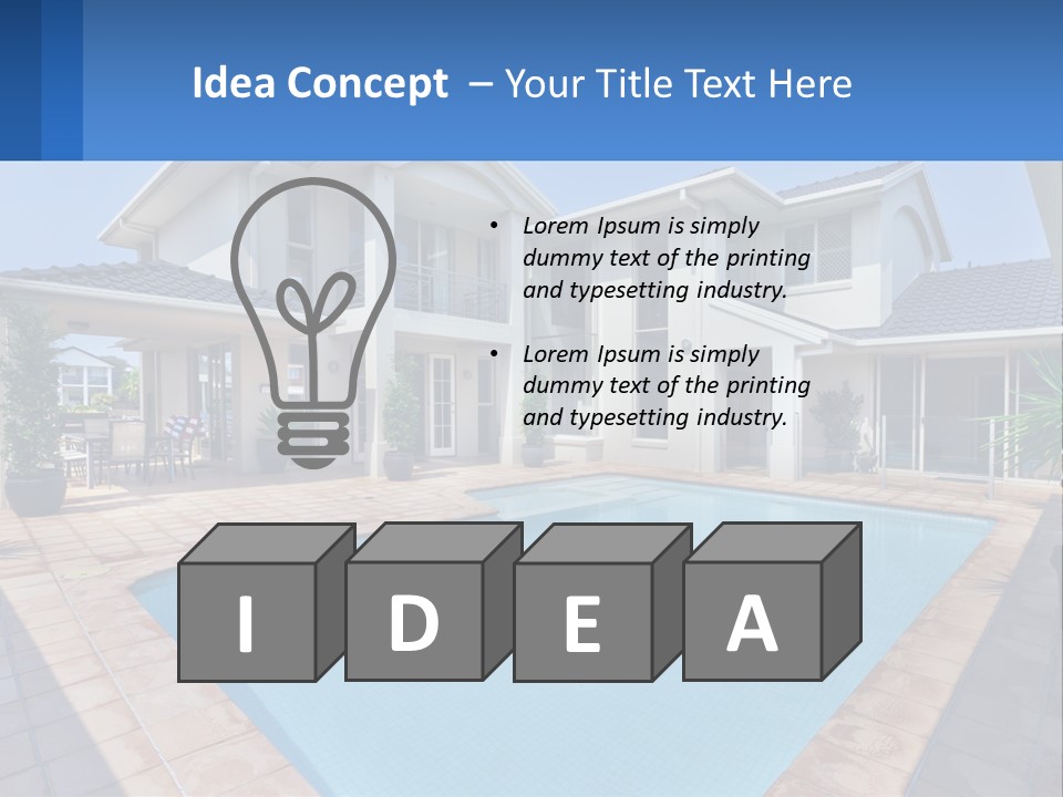 Technology House Cooling PowerPoint Template