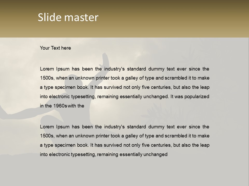 Electric Unit White PowerPoint Template