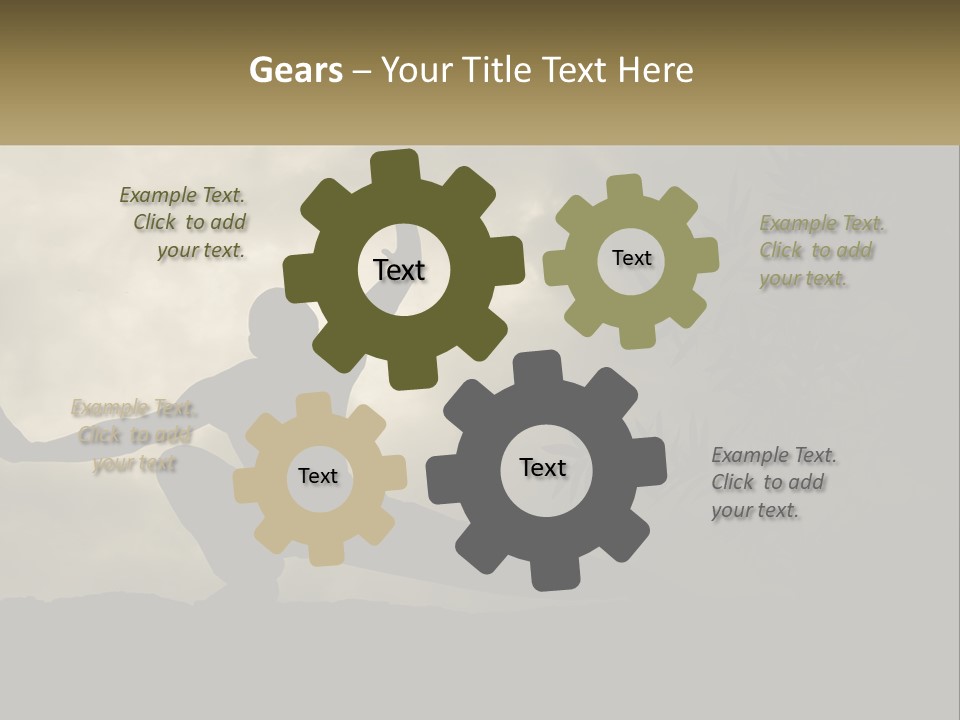 Electric Unit White PowerPoint Template