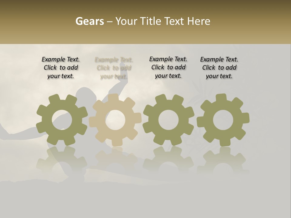 Electric Unit White PowerPoint Template