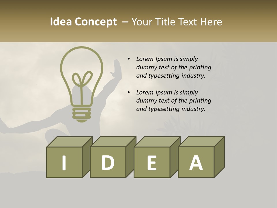 Electric Unit White PowerPoint Template