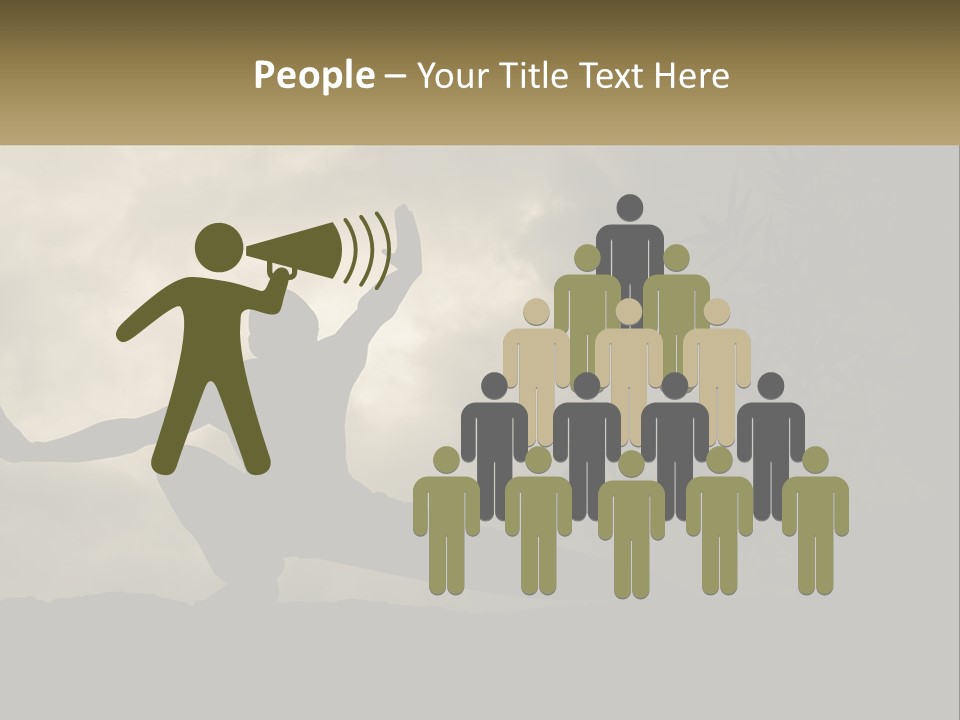 Electric Unit White PowerPoint Template