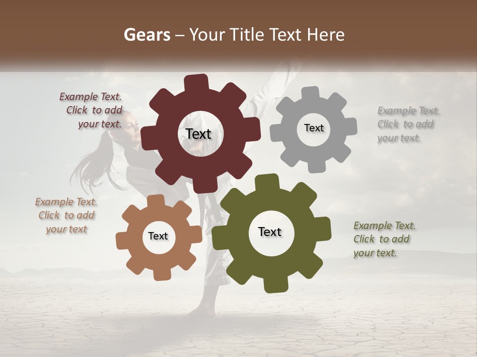 Home White Ventilation PowerPoint Template