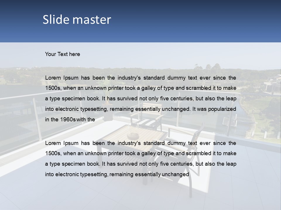 White House Ventilation PowerPoint Template