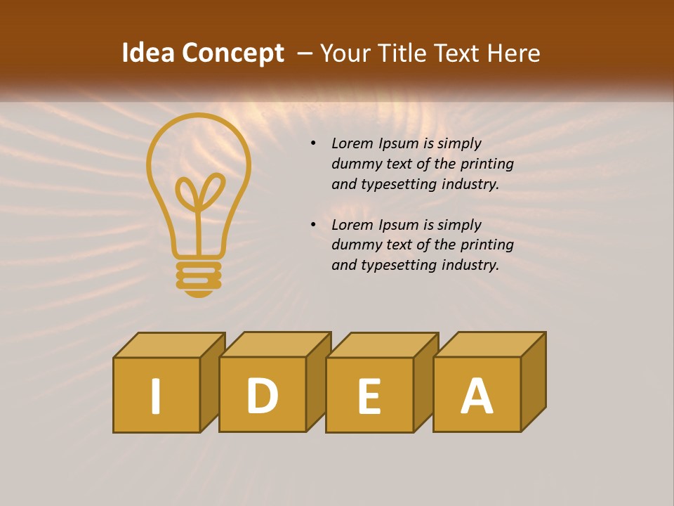 Unit Conditioner Power PowerPoint Template