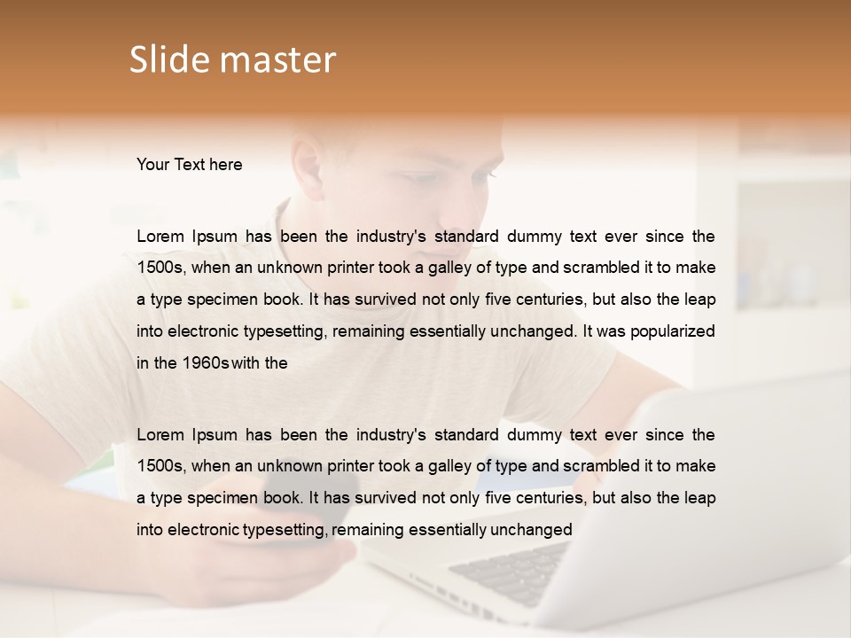 Temperature Equipment Power PowerPoint Template