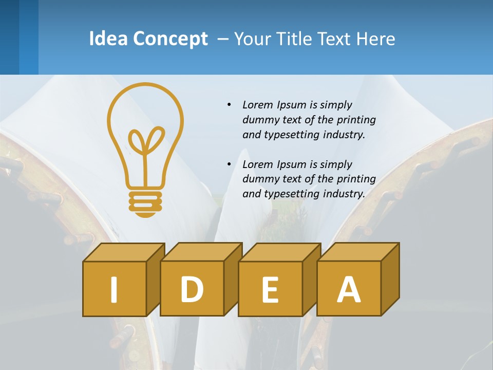 Conditioner Supply Part PowerPoint Template