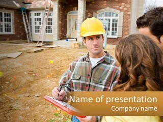 House Supply System PowerPoint Template