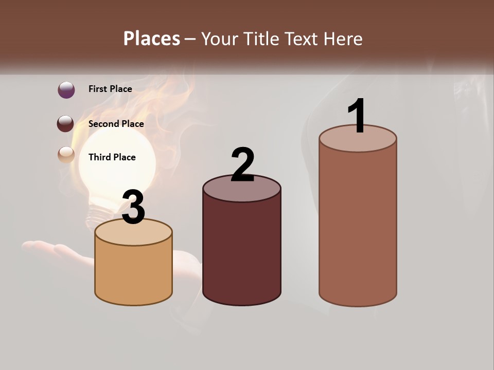 White Part Supply PowerPoint Template