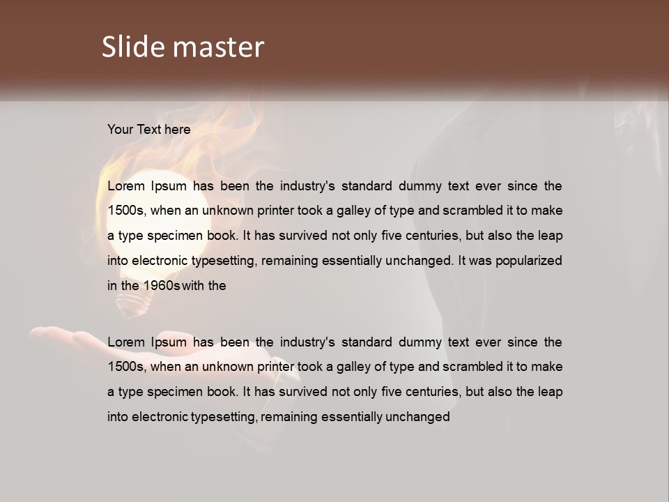 White Part Supply PowerPoint Template