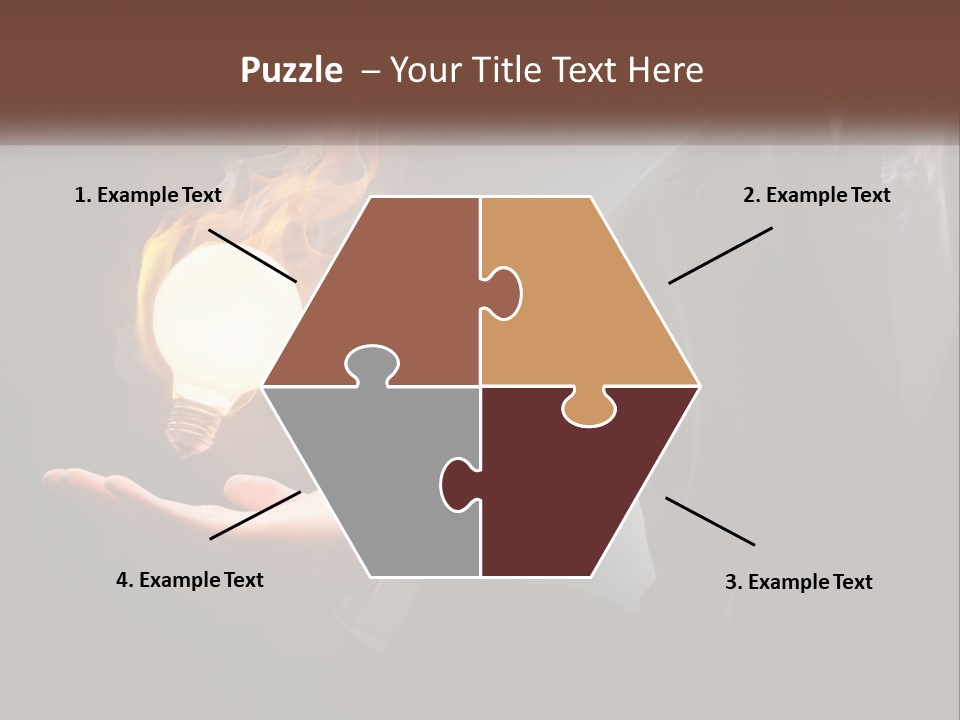 White Part Supply PowerPoint Template