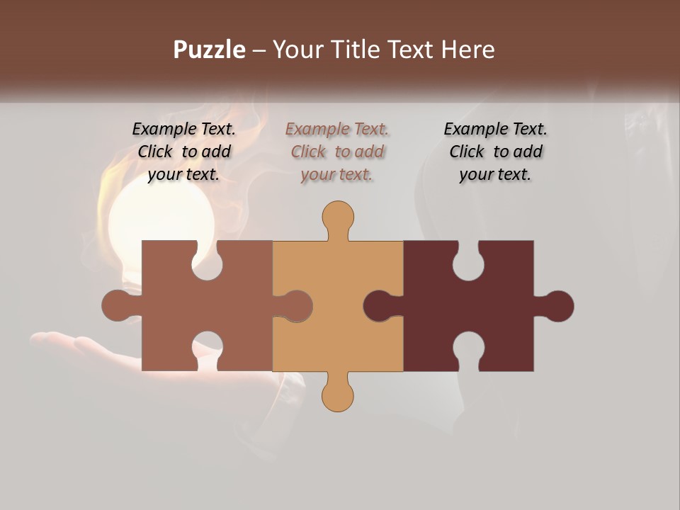 White Part Supply PowerPoint Template