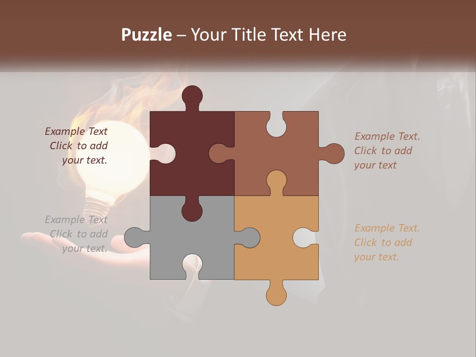 White Part Supply PowerPoint Template