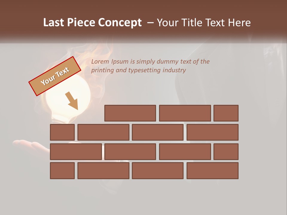 White Part Supply PowerPoint Template