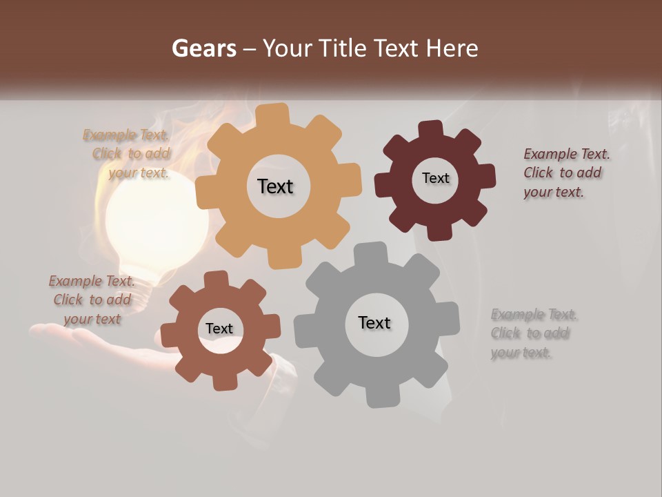 White Part Supply PowerPoint Template