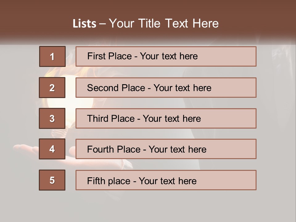 White Part Supply PowerPoint Template