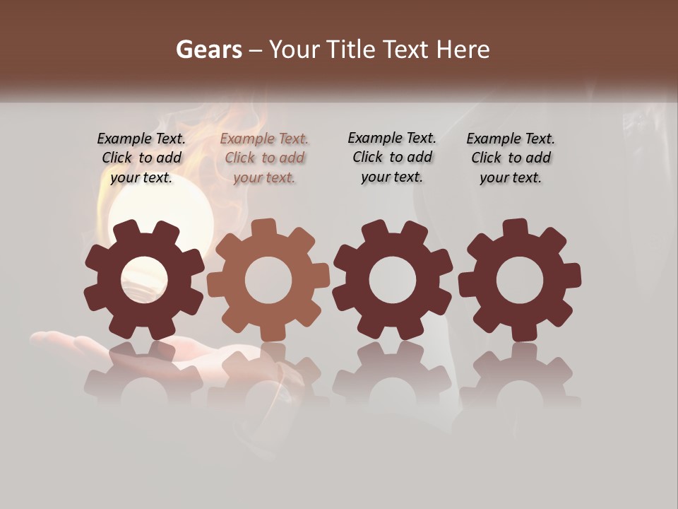 White Part Supply PowerPoint Template