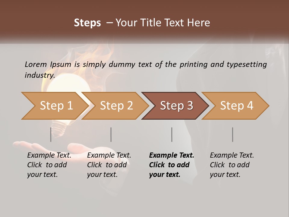White Part Supply PowerPoint Template