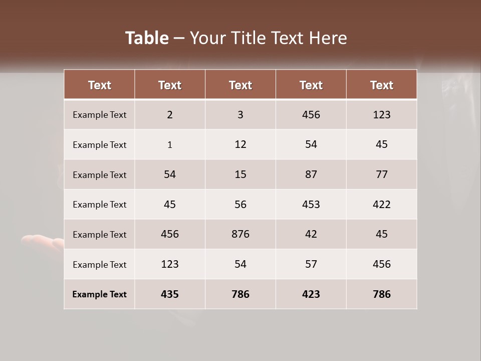 White Part Supply PowerPoint Template