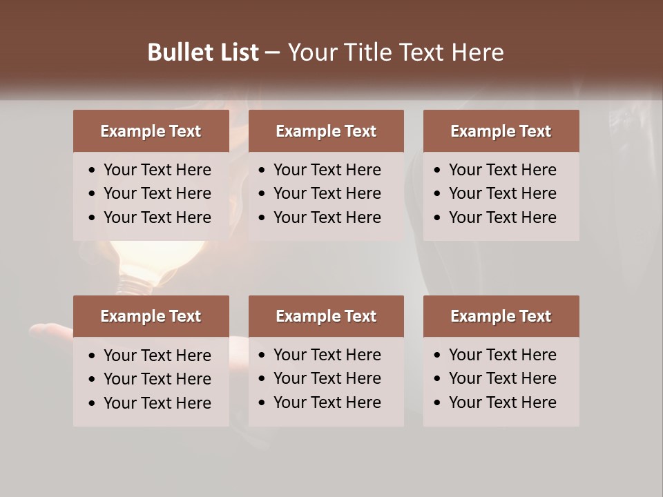 White Part Supply PowerPoint Template
