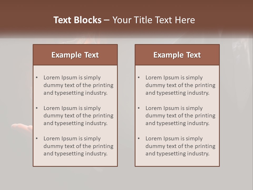 White Part Supply PowerPoint Template