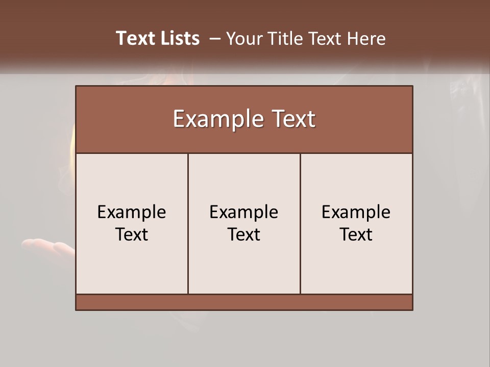 White Part Supply PowerPoint Template