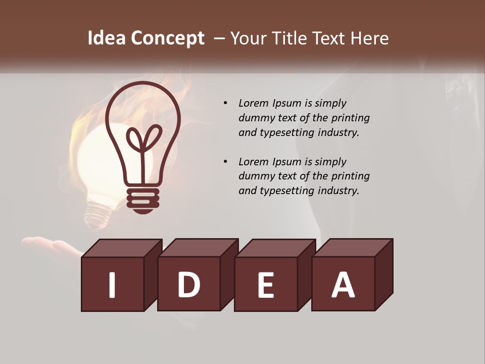 White Part Supply PowerPoint Template