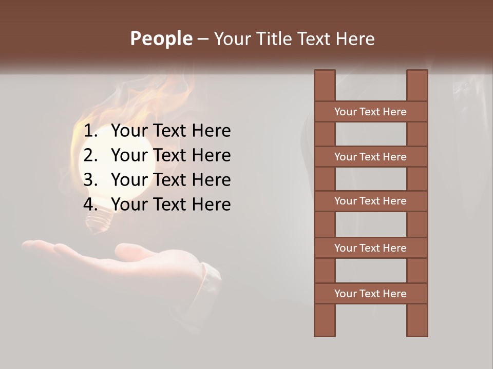 White Part Supply PowerPoint Template