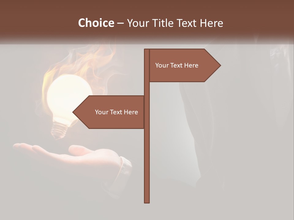 White Part Supply PowerPoint Template