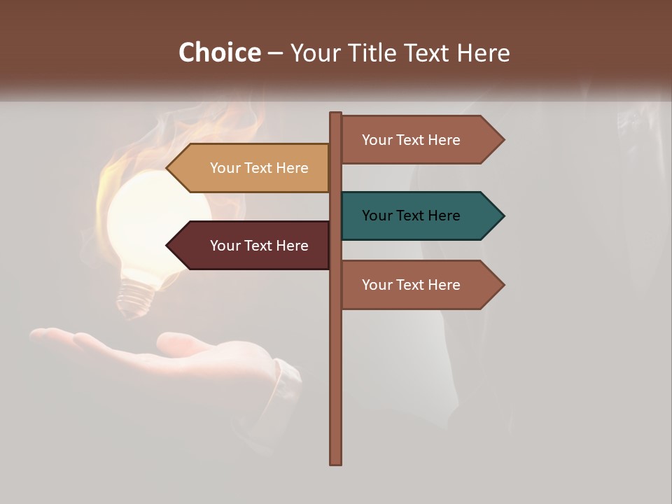 White Part Supply PowerPoint Template