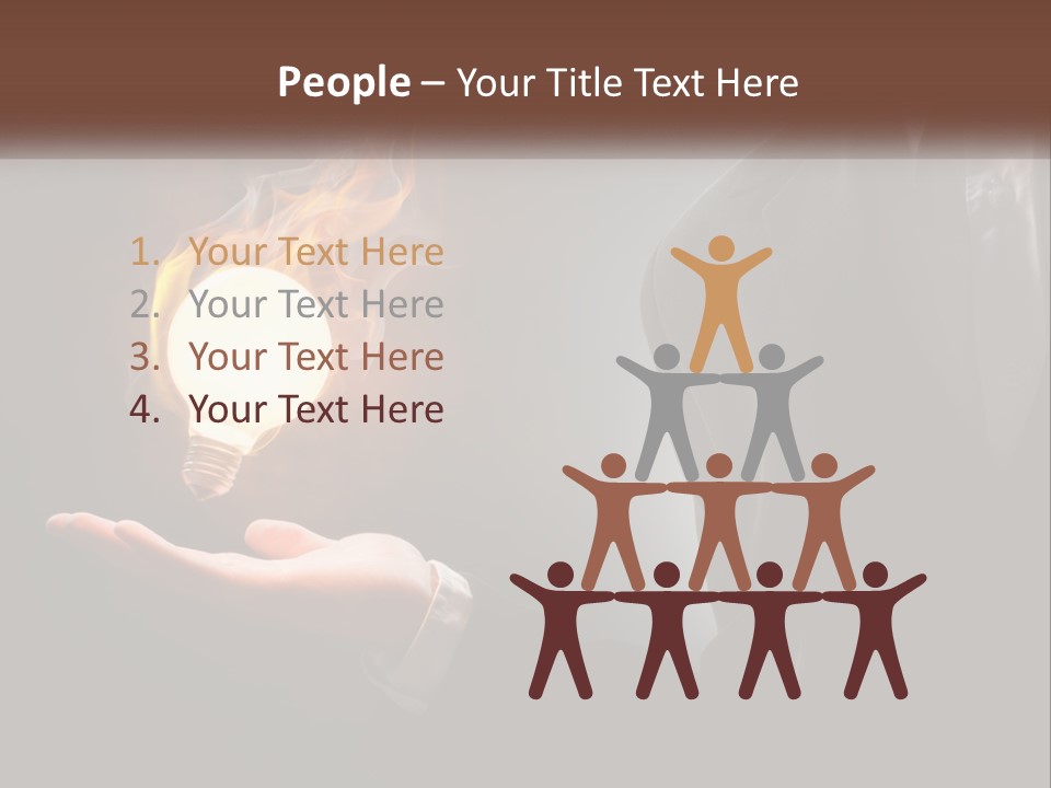 White Part Supply PowerPoint Template