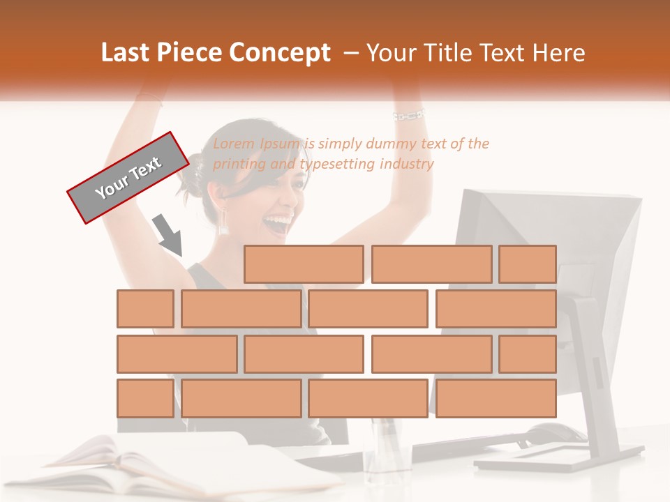 White System Unit PowerPoint Template