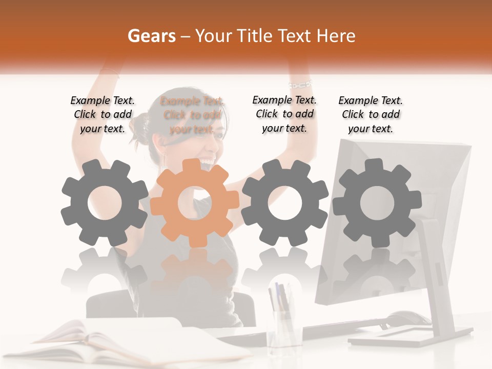 White System Unit PowerPoint Template