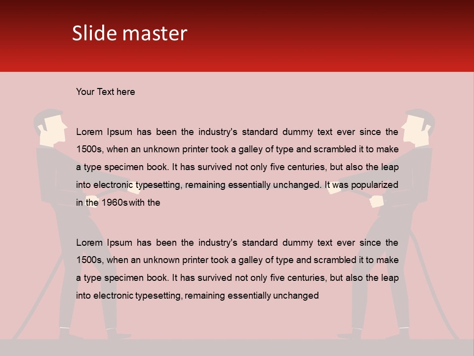 White Equipment House PowerPoint Template