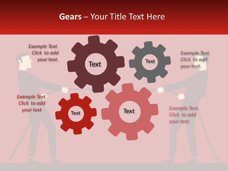 White Equipment House PowerPoint Template